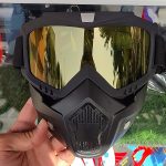 عینک موتور سواری فیس دار دید در شب