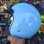 کلاه کاسکت وسپایی عینک دار تکنو TEKNO - آبی روشن