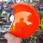 کلاه کاسکت وسپایی عینک دار تکنو TEKNO - نارنجی