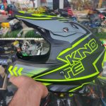 کلاه کاسکت کراسی تکنو TEKNO فسفری مشکی SG-126