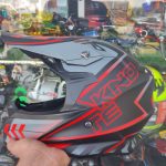 کلاه کاسکت کراسی تکنو TEKNO مشکی قرمز SG-126