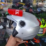 کلاه کاسکت بدون فک ای کی EK کد 32 - نقره‌ای