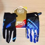 دستکش موتورسواری کراسی 100% مشکی آبی