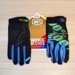 دستکش موتورسواری کراسی 100% آبی مشکی