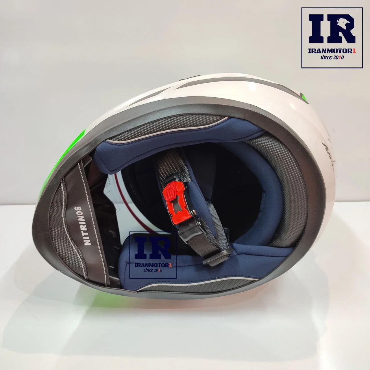 کلاه کاسکت بلوتوث دار خرگوشی دخترانه NITRINOS نیترینوس - سفید سبز + BT12 - تصویر 4