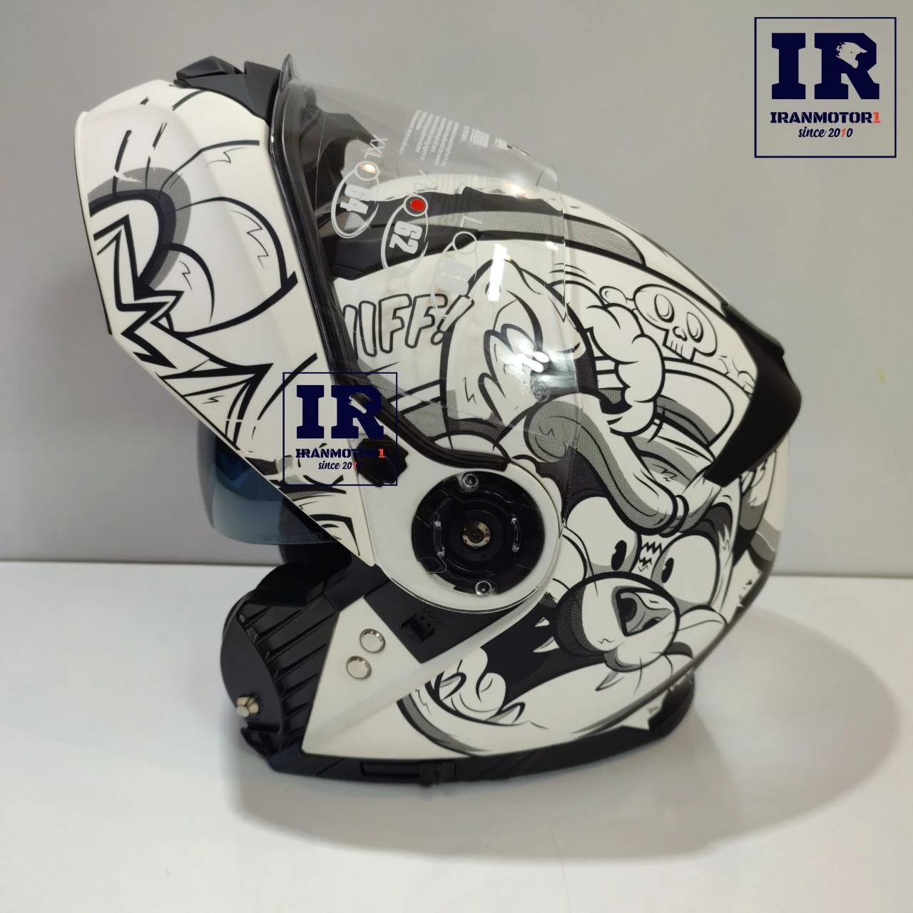 کلاه کاسکت فک متحرک راپیدو rapido کد 950 - فانتزی - تصویر 4