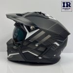 کلاه کاسکت فک جدا شونده راپیدو RAPIDO کد 890 مشکی طوسی