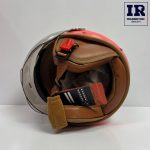 کلاه کاسکت وسپایی ibk کرم گلبهی - تصویر 5
