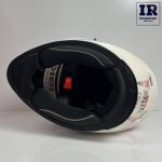 کلاه کاسکت خرگوشی ibk سفید قرمز - تصویر 5