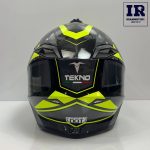 کلاه کاسکت کراسی Tekno تکنو مشکی فسفری براق - تصویر 4