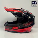 کلاه کاسکت کراسی Tekno تکنو مشکی قرمز براق