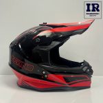 کلاه کاسکت کراسی Tekno تکنو مشکی قرمز براق - تصویر 3