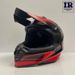 کلاه کاسکت کراسی Tekno تکنو مشکی قرمز براق - تصویر 6