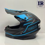 کلاه کاسکت کراسی Tekno تکنو مشکی آبی مات