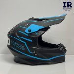 کلاه کاسکت کراسی Tekno تکنو مشکی آبی مات - تصویر 3