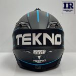 کلاه کاسکت کراسی Tekno تکنو مشکی آبی مات - تصویر 4