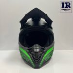 کلاه کاسکت کراسی Tekno تکنو مشکی سبز مات - تصویر 2