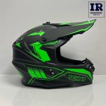 کلاه کاسکت کراسی Tekno تکنو مشکی سبز مات - تصویر 3