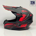 کلاه کاسکت کراسی Tekno تکنو مشکی قرمز مات