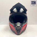 کلاه کاسکت کراسی Tekno تکنو مشکی قرمز مات - تصویر 2