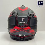 کلاه کاسکت کراسی Tekno تکنو مشکی قرمز مات - تصویر 4