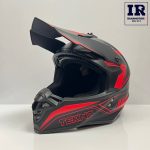 کلاه کاسکت کراسی Tekno تکنو مشکی قرمز مات - تصویر 6