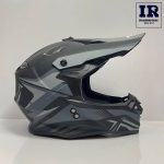 کلاه کاسکت کراسی Tekno تکنو مشکی طوسی مات - تصویر 3