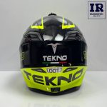 کلاه کاسکت کراسی Tekno تکنو  فسفری براق - تصویر 4