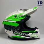 کلاه کاسکت کراسی راپیدو Rapido مشکی سبز - تصویر 3