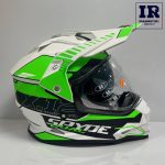 کلاه کاسکت اندرویی راپیدو rapido مشکی سبز - تصویر 3