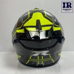 کلاه کاسکت فک ثابت کربن RAPIDO CR - مشکی فسفری - تصویر 4