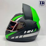 کلاه کاسکت دخترانه خرگوشی (گوش گربه ای) HNJ اچ ان جی مشکی سبز