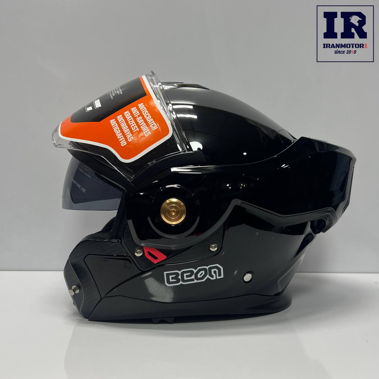 image_1770020383195 کلاه کاسکت فول متحرک بیون beon B709 - مشکی براق - تصویر 1