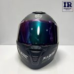 کلاه کاسکت فک متحرک فابریک Fabric مشکی سبز - تصویر 3