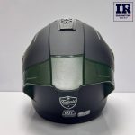 کلاه کاسکت فک متحرک فابریک Fabric مشکی سبز - تصویر 4