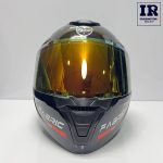 کلاه کاسکت فک متحرک فابریک Fabric مشکی قرمز - تصویر 3