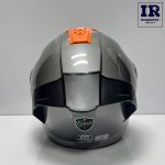 کلاه کاسکت فک متحرک فابریک Fabric نقره ای نارنجی - تصویر 3