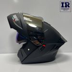 کلاه کاسکت فک متحرک فابریک Fabric مشکی مات - تصویر 4