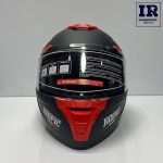 کلاه کاسکت فک متحرک فابریک Fabric مشکی قرمز مات - تصویر 2