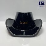 کلاه کاسکت کابویی موتور سیکلت LVCOOL مشکی براق - تصویر 3