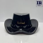 کلاه کاسکت کابویی موتور سیکلت LVCOOL مشکی براق - تصویر 4