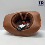 کلاه کاسکت کابویی موتور سیکلت LVCOOL کرمی اسکلت - تصویر 5