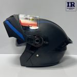 کلاه کاسکت فک متحرک Rng ار ان جی مشکی آبی - تصویر 5