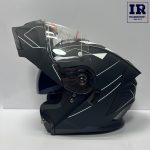 کلاه کاسکت فک متحرک DA1 کد 111 مشکی سفید - تصویر 6