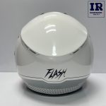 کلاه کاسکت بدون فک فلش Flash سفید قرمز کد 852 - تصویر 2
