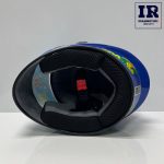 کلاه کاسکت بچگانه فک ثابت Byb آبی طرح دار - تصویر 5