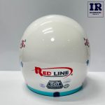 کلاه کاسکت بچگانه بدون فک ردلاین RedLine - سفید طرح خرس - تصویر 4