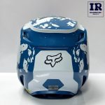 کلاه کاسکت کراسی Fox V1 اورجینال سفید آبی صورتی - تصویر 4