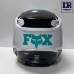 کلاه کاسکت کراسی Fox V1 اورجینال سفید آبی - تصویر 4