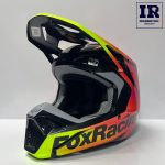 کلاه کاسکت کراسی Fox V1 اورجینال زرد صورتی - تصویر 2